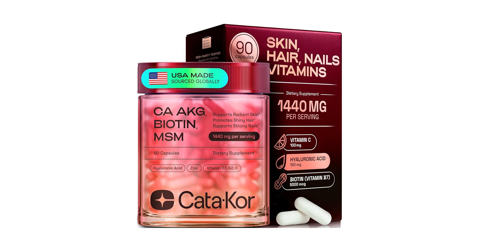 CataKor Plan Antienvejecimiento Silencioso – Belleza 3 en 1 para Piel, Cabello y Uñas