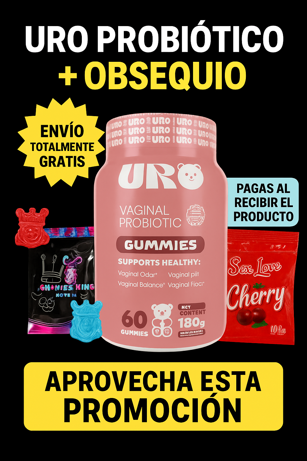 Uro Probiotico Gomitas + Obsequio