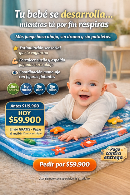 Tapete Inflable Agua Para Bebe Didactico
